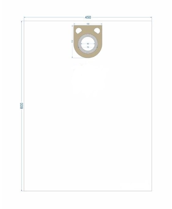 BGAS25/5 Мешки сменные синтет. д/пылесоса Bosch GAS25 - 5 шт