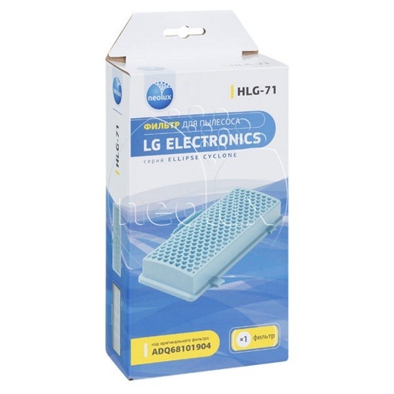 HLG-71_NEOLUX HEPA-фильтр для LG (уп. 1 шт.) (ориг код ADQ68101904)