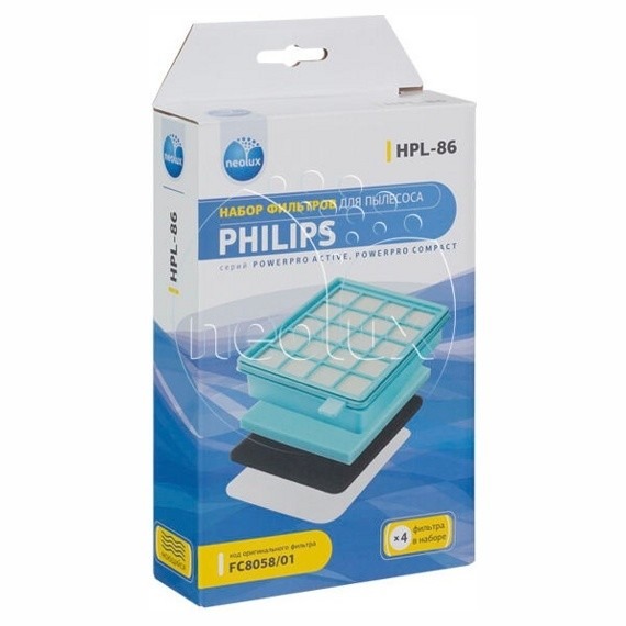 HPL-86_NEOLUX Набор фильтров для PHILIPS(уп.4 фильтра)