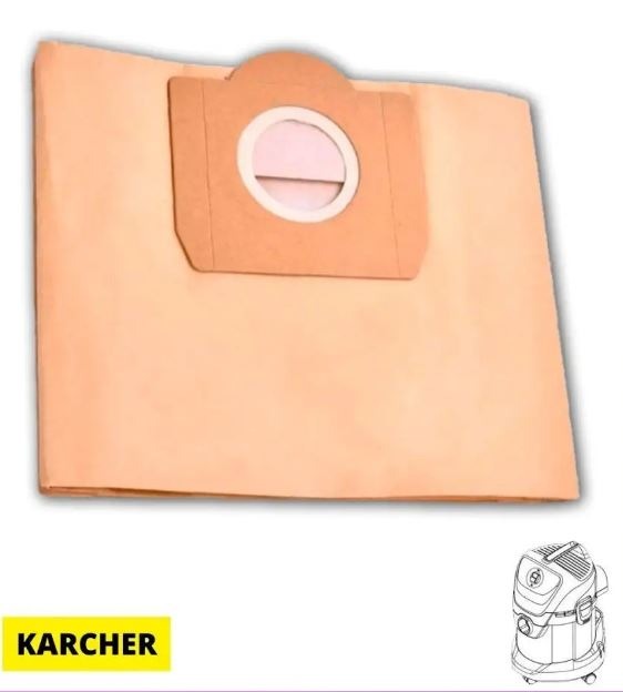 PKWD3/5 Комплект мешков бумажных д/пылесоса Karcher WD3 5 шт